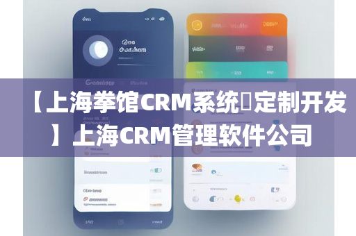 【上海拳馆CRM系统​定制开发】上海CRM管理软件公司